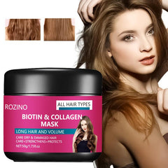 Biotin Collagen Hair Mask for Smoothing and Repairing Dry and Damaged Hair