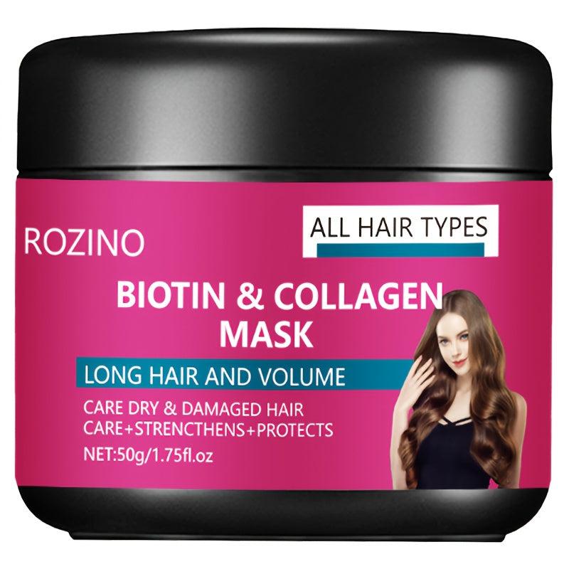 Biotin Collagen Hair Mask for Smoothing and Repairing Dry and Damaged Hair