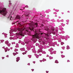 3D Sweet Love Heart Sequins Valentines Art Glitter Charms Nails Decor
