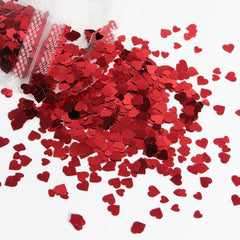 3D Sweet Love Heart Sequins Valentines Art Glitter Charms Nails Decor