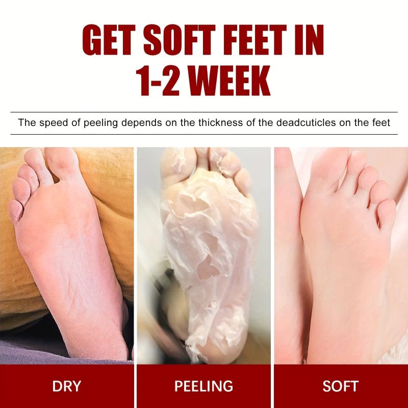 5pcs Fruit Acid Exfoliating Foot Mask - Hydrating and Moisturizing
