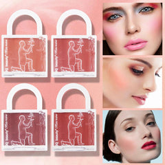4 Colors Lock Blush Vitality Air Nude Makeup Natural Sun Red Contour