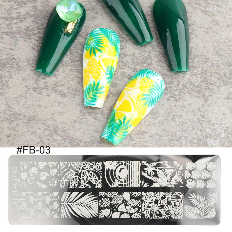 Graffiti Love Heart Butterflies Flowers Nail Art Stamping Plate FB01 06
