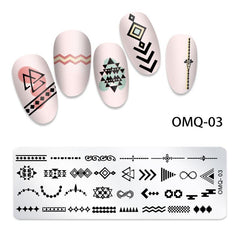 Nail Art Stamping Template Kit for Manicure - Different Nail Plates