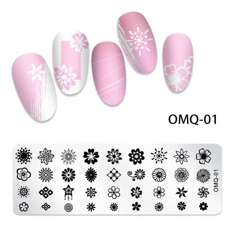 Nail Art Stamping Template Kit for Manicure - Different Nail Plates
