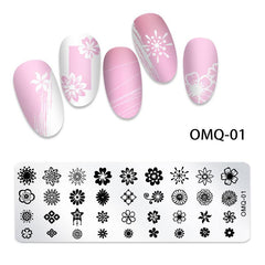 Nail Art Stamping Template Kit for Manicure - Different Nail Plates