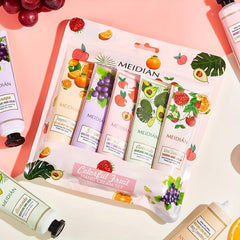 Fruity Fragrance Hand Cream Gift Set for Dry Skin, Moisturizing and Nourishing