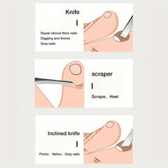 Steel Pedicure Scrapers Callus Remover Foot File Dead Skin Remover