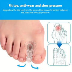 Silicone Toe Separators for Overlapping Toes - Toe Stretcher Divider Guards
