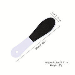2 Pcs Double Sided Foot File & Callus Remover with Plastic Handle