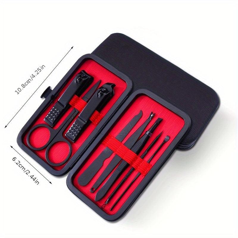 Professional Nail Clippers & Manicure Set with Files Tweezers - Home & Salon Use