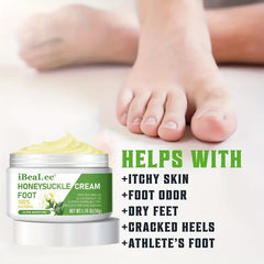50g Honeysuckle Foot Cream for Dry Cracked Heels with Tea Tree Oil & Calendula