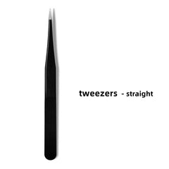 Stainless Steel Nail Rhinestone Picker Tools - Curved & Straight Tweezers