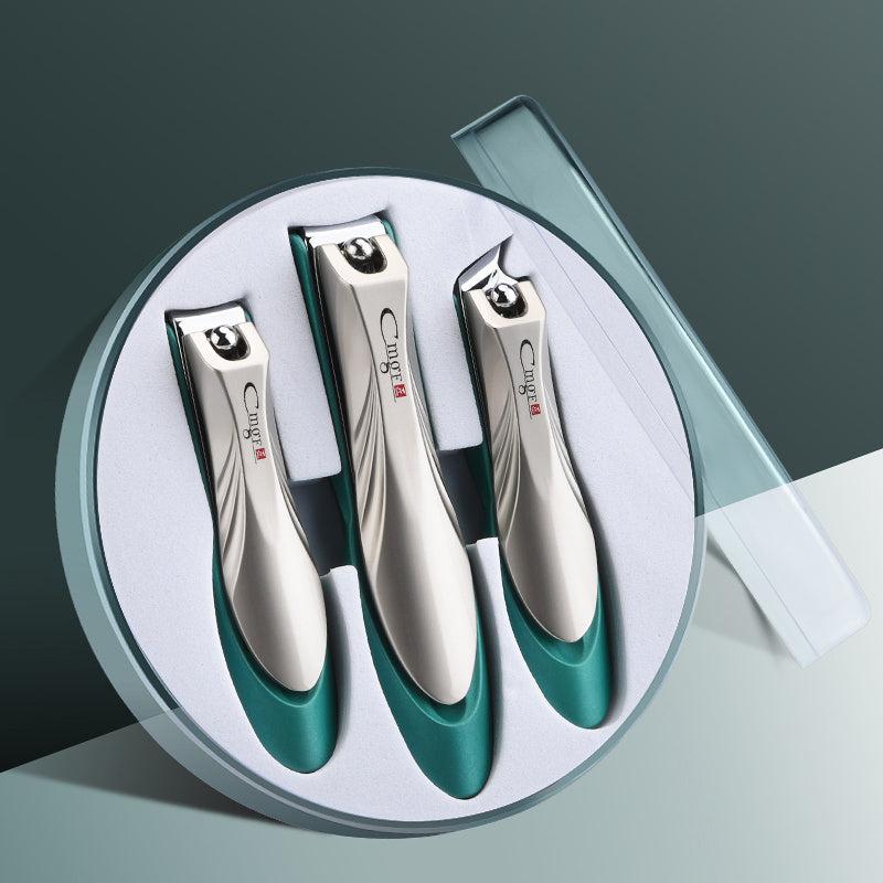 Professional Nail Cutter With Catcher Stainless Steel Nail Clipper Kit