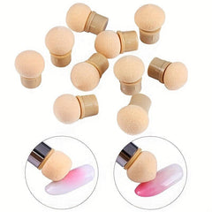 6 Pcs Double-ended Gradient Shading Pen Dotting Brush Nail Art Tool