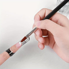 Pink & Clear Acrylic Nail Kit, Monomer Liquid, Nail Brush - DIY Nail Decoration