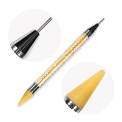 Dual Ended Nail Dotting Painting Stones Pen Crystal Beads Handle Rhinestones