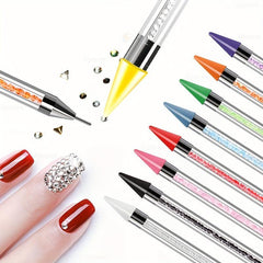 Dual Ended Nail Dotting Painting Stones Pen Crystal Beads Handle Rhinestones