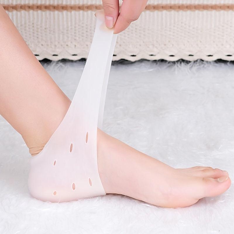 Silicone Gel Heel Protectors 4 Pcs for Dry Cracked Feet
