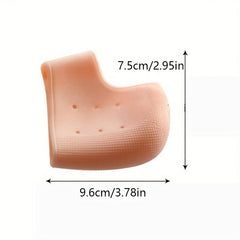 Silicone Gel Heel Protectors 4 Pcs for Dry Cracked Feet