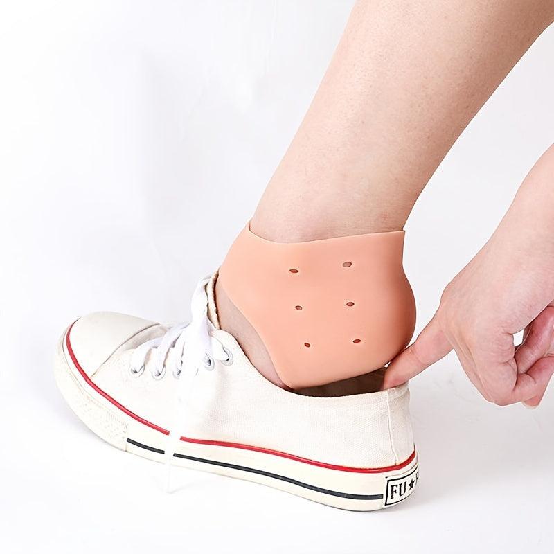 Silicone Gel Heel Protectors 4 Pcs for Dry Cracked Feet