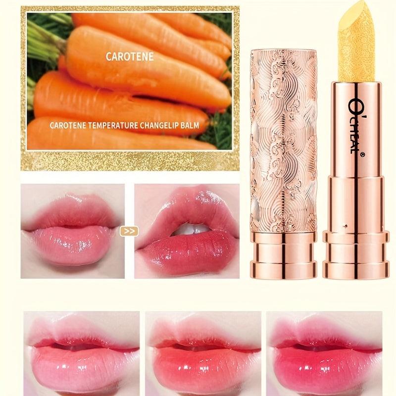 Carotene Moisturizing Hydrating Lip Balm Temperature Changing Lipstick