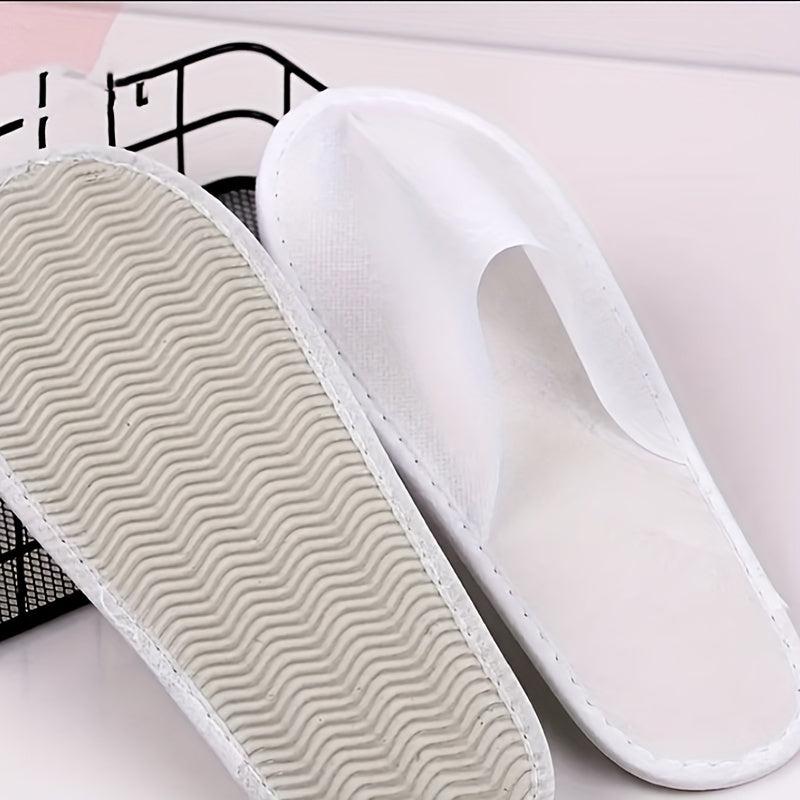 Disposable Spa Slippers Bulk Pack of 100 Throw Away Hotel House Slippers