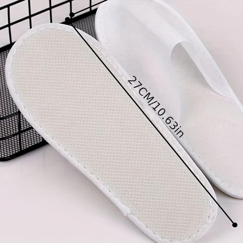 Disposable Spa Slippers Bulk Pack of 100 Throw Away Hotel House Slippers