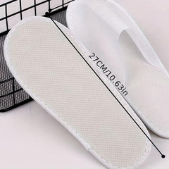 Disposable Spa Slippers Bulk Pack of 100 Throw Away Hotel House Slippers
