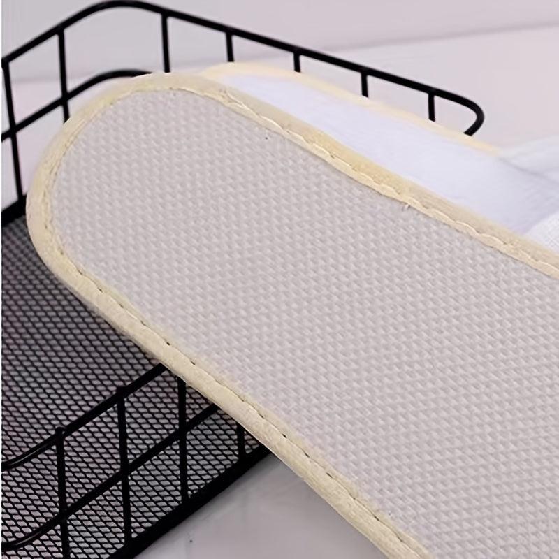 Disposable Spa Slippers Bulk Pack of 100 Throw Away Hotel House Slippers