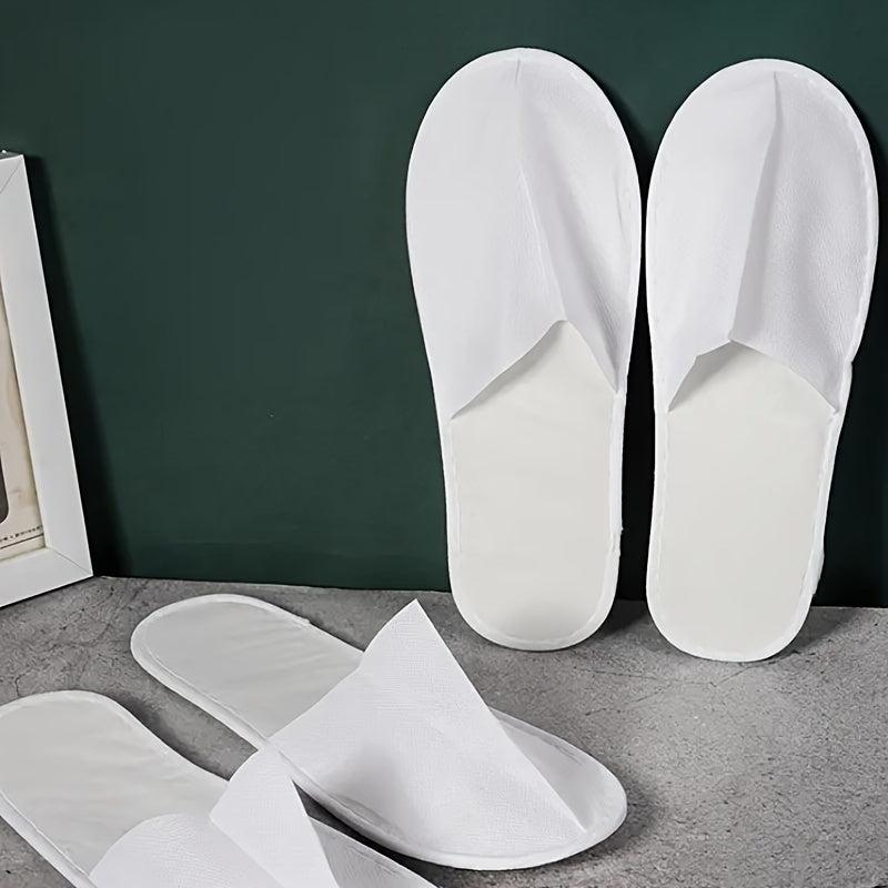 Disposable Spa Slippers Bulk Pack of 100 Throw Away Hotel House Slippers