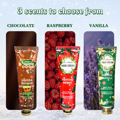 3pcs Christmas Hand Cream Set Moisturizing Nourishing for Dry Cracked Skin