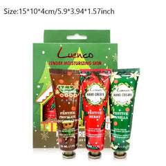3pcs Christmas Hand Cream Set Moisturizing Nourishing for Dry Cracked Skin