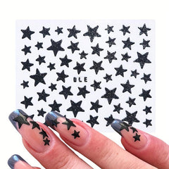Bling Glitter Star Nail Stickers for Manicure