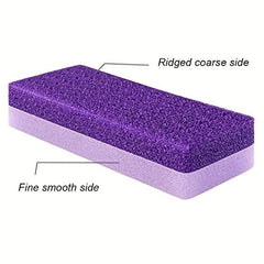 2PCS Foot Pumice Stone Callus Remover Heel Scrubber Pedicure Tool