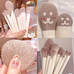 10Pcs Soft Fluffy Makeup Brushes Set Kit For Foundation Eye Shadow Concealer