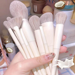 10Pcs Soft Fluffy Makeup Brushes Set Kit For Foundation Eye Shadow Concealer