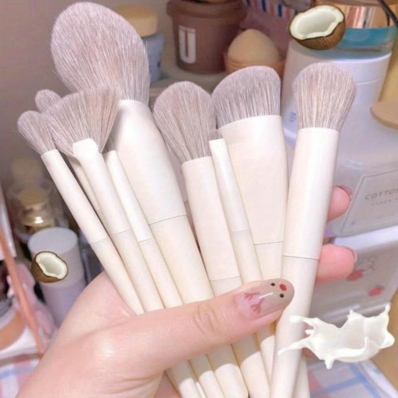 10Pcs Soft Fluffy Makeup Brushes Set Kit For Foundation Eye Shadow Concealer