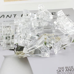 Clear Nail Tips Clip for Quick Building Gel Nail Forms Nail Molds Beginners