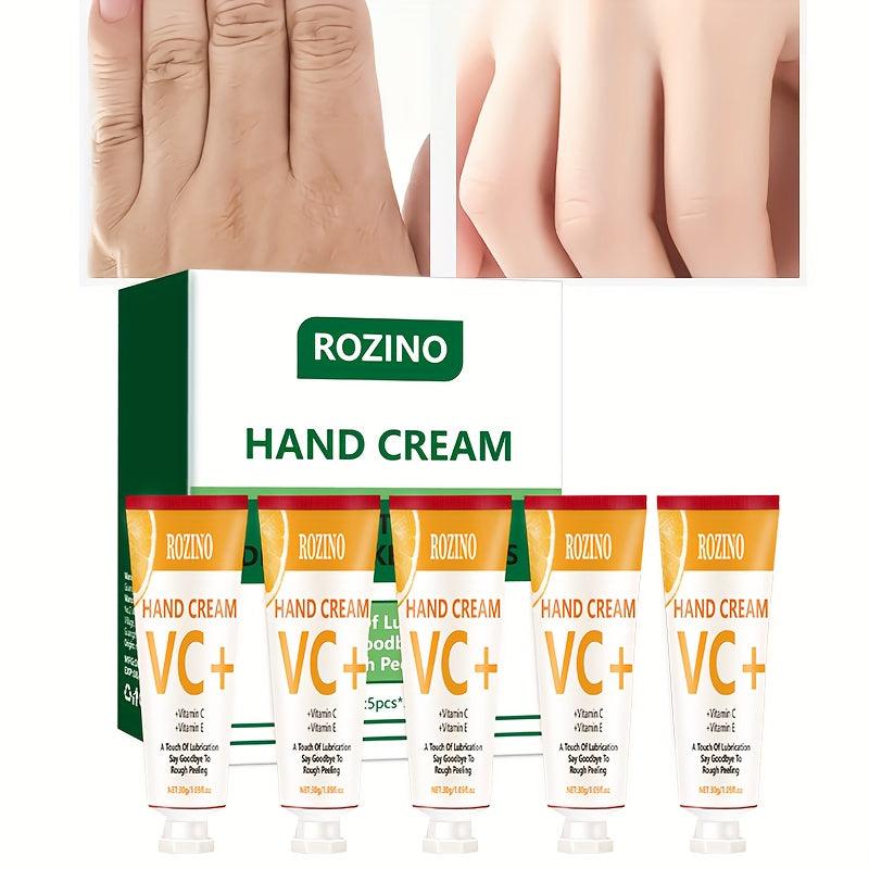 5pcs VC Hand Cream For Dry Rough Hands Moisturizing and Hydrating