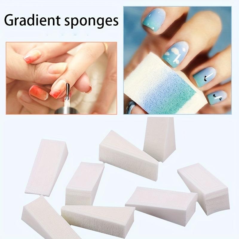 DIY Gradient Tool Art Nails Creative Fade Sponge Nail Polish