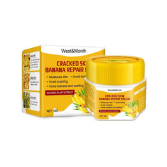 Banana Foot Cream for Dry Cracked Feet, Heel Moisturizer