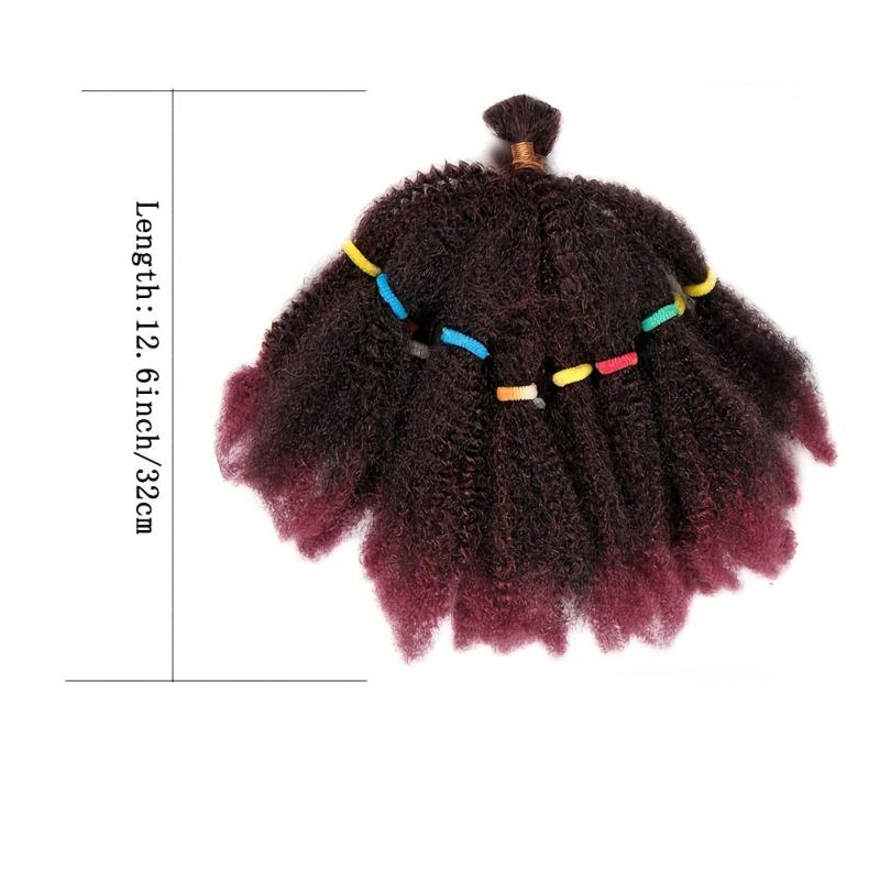 Afro Kinky Curly Bulk Hair Extensions 10 Strands