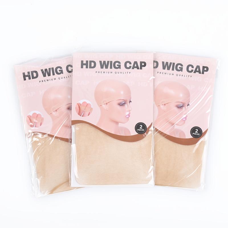 Breathable HD Wig Cap 2pcs pack Elastic and Invisible
