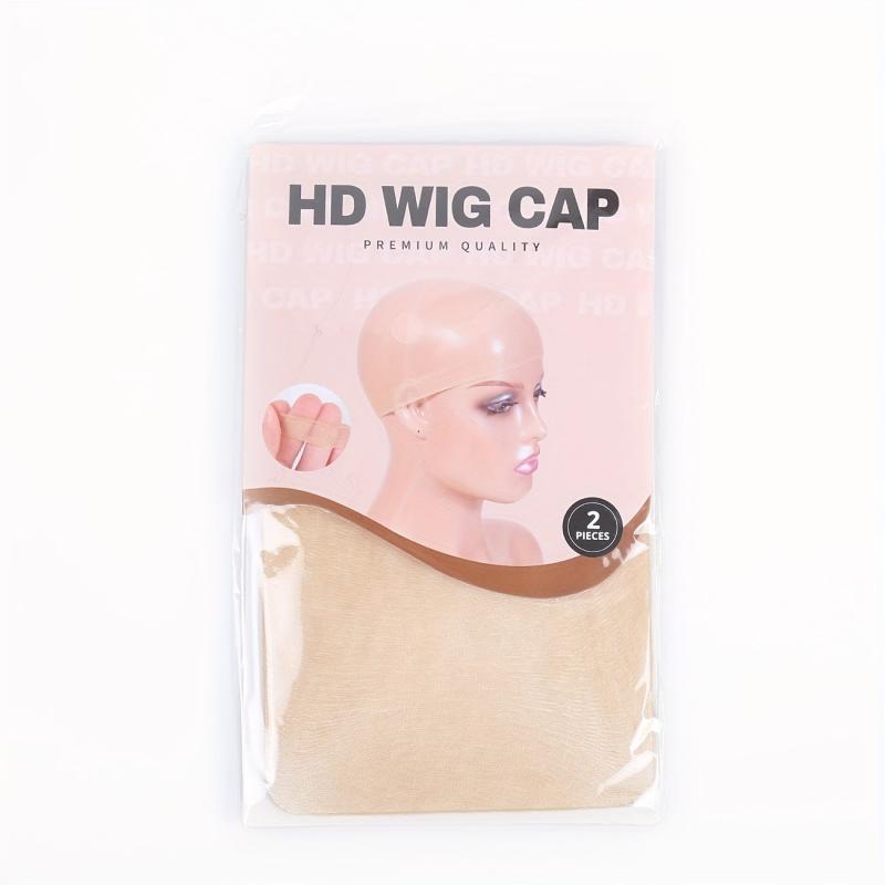 Breathable HD Wig Cap 2pcs pack Elastic and Invisible