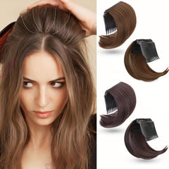 Short Fluffy Top Hair Pad Synthetic Hair Extensions For Women