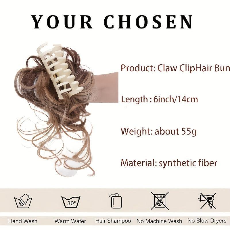 Messy Bun Hairpiece Extension Ponytail Clip Scrunchies Hairpieces for Women