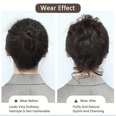 Messy Bun Hairpiece Extension Ponytail Clip Scrunchies Hairpieces for Women