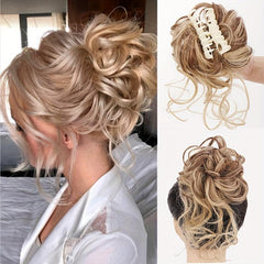 Messy Bun Hairpiece Extension Ponytail Clip Scrunchies Hairpieces for Women