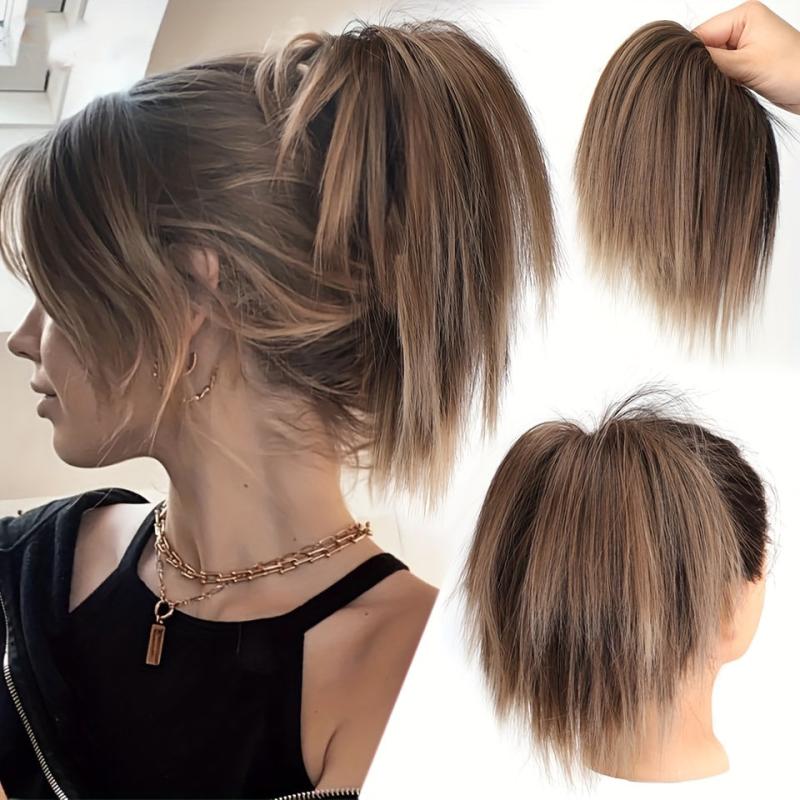 Chignon Messy Fluffy Hair Bun Elastic Band Hair Pieces